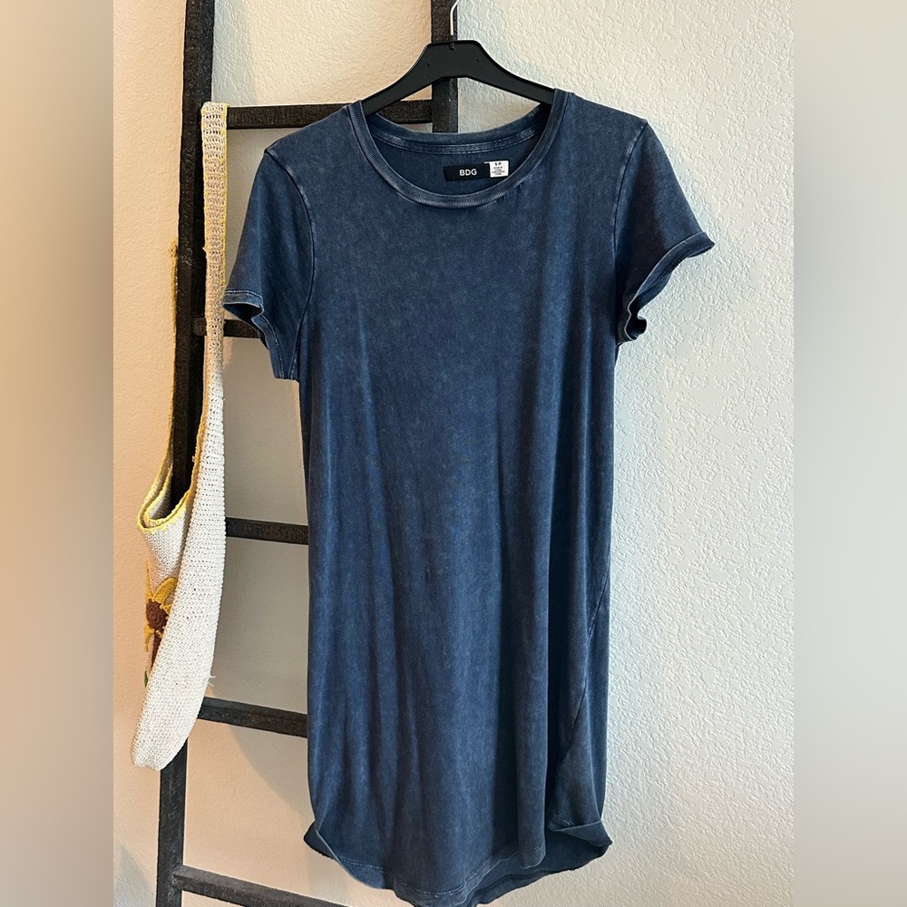 Urban Outfitters BDG Blue T-Shirt Dress
